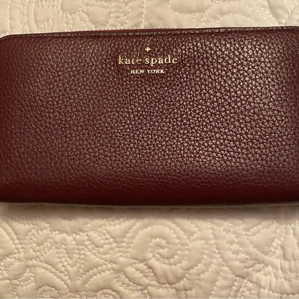 Kate Spade Deep Red Leather Wallet